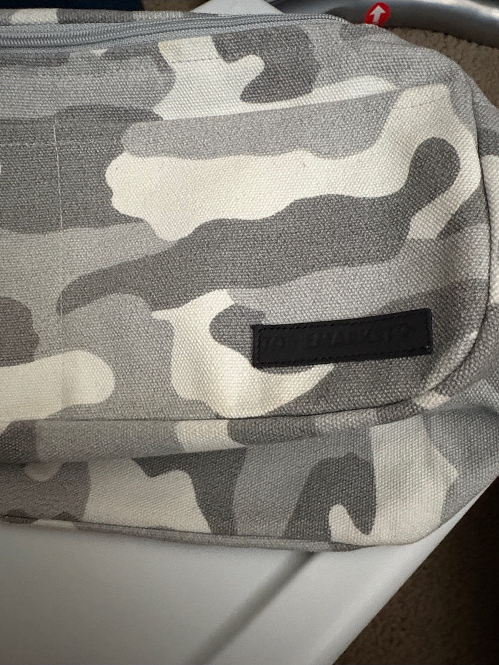 Men's Gray Camo Toiletry Bag by Tommy Hilfiger